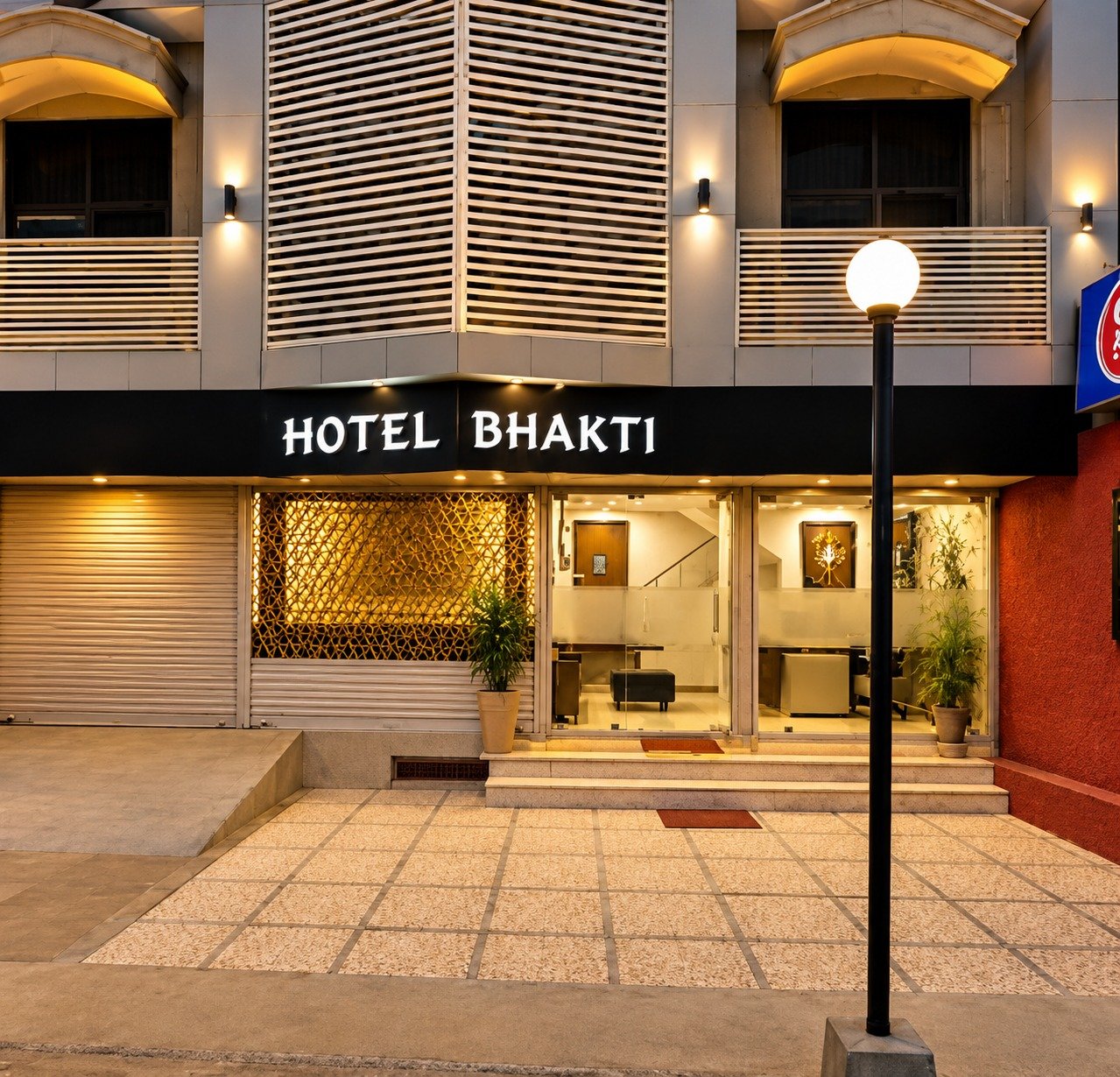 Hotel Bhakti Entrance